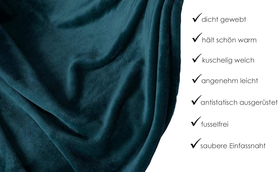 Плед Kuscheldecke Heimtextland: теплий фланелевий плед 150x200 см, бежевий, м'який, без ворсу, сертифікат Öko-Tex