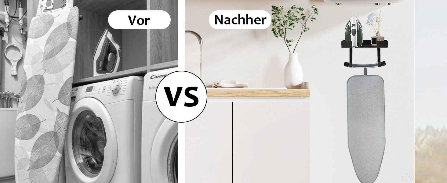 Кріплення для прасувальної дошки настінне, 32*15.7 см. Настінне кріплення для прасувальної дошки з нержавіючої сталі з металевими гачками. Тримач для прасувальної дошки, кріплення для праски на стіну, підходить для прасувальних дошок T/Y форми.