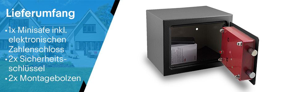 Електронний міні-сейф Safe Tresor для стін, шаф та меблів (сірий)