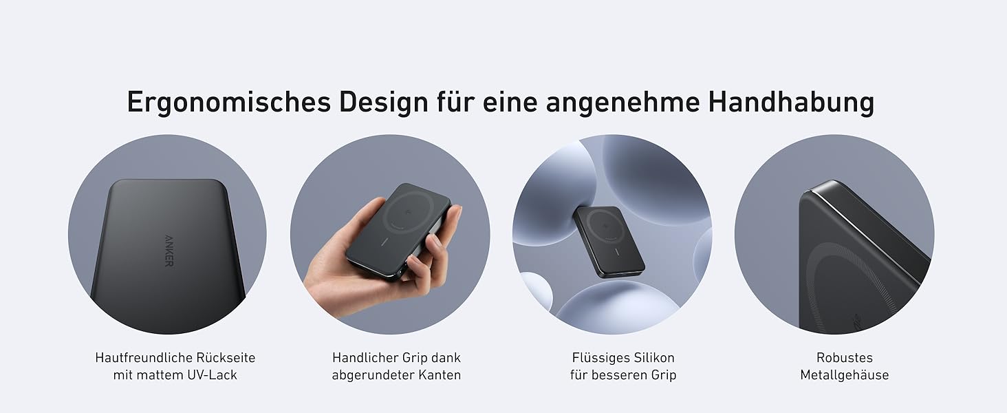Anker MagGo Powerbank 10000mAh: Qi2, MagSafe, портативний зарядний пристрій для iPhone 16/15/14/13, чорний