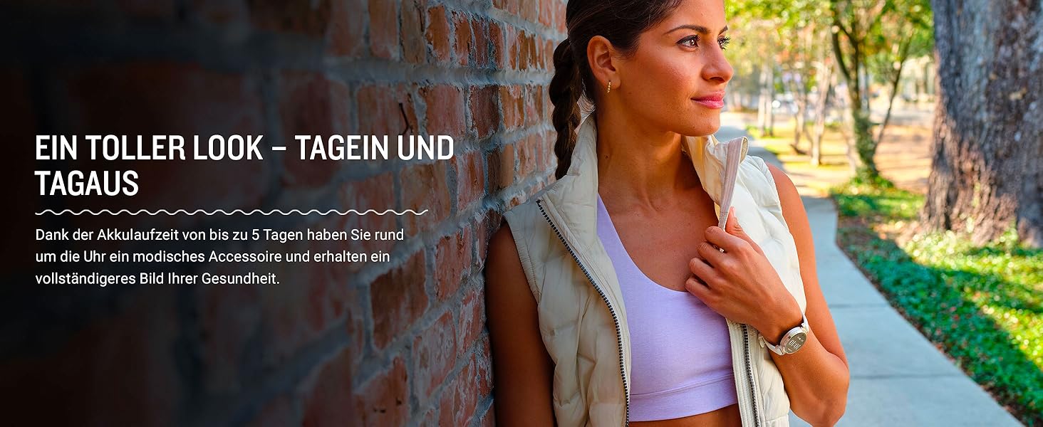 Розумний годинник Garmin Lily 2 [відновлений] - стильний аксесуар з преміум-люнеткою, 2.54 см сенсорний дисплей, до 5 днів роботи від акумулятора, відстеження здоров'я та фітнесу для жінок, сповіщення зі смартфона [відновлений]