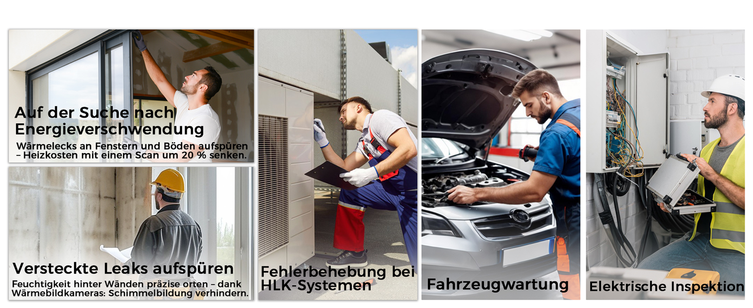 Професійна тепловізійна камера Handheld, 240 x 240, -20°C - 550°C, 15 колірних палітр, з лазерним покажчиком, для HVAC та інспекції будівель