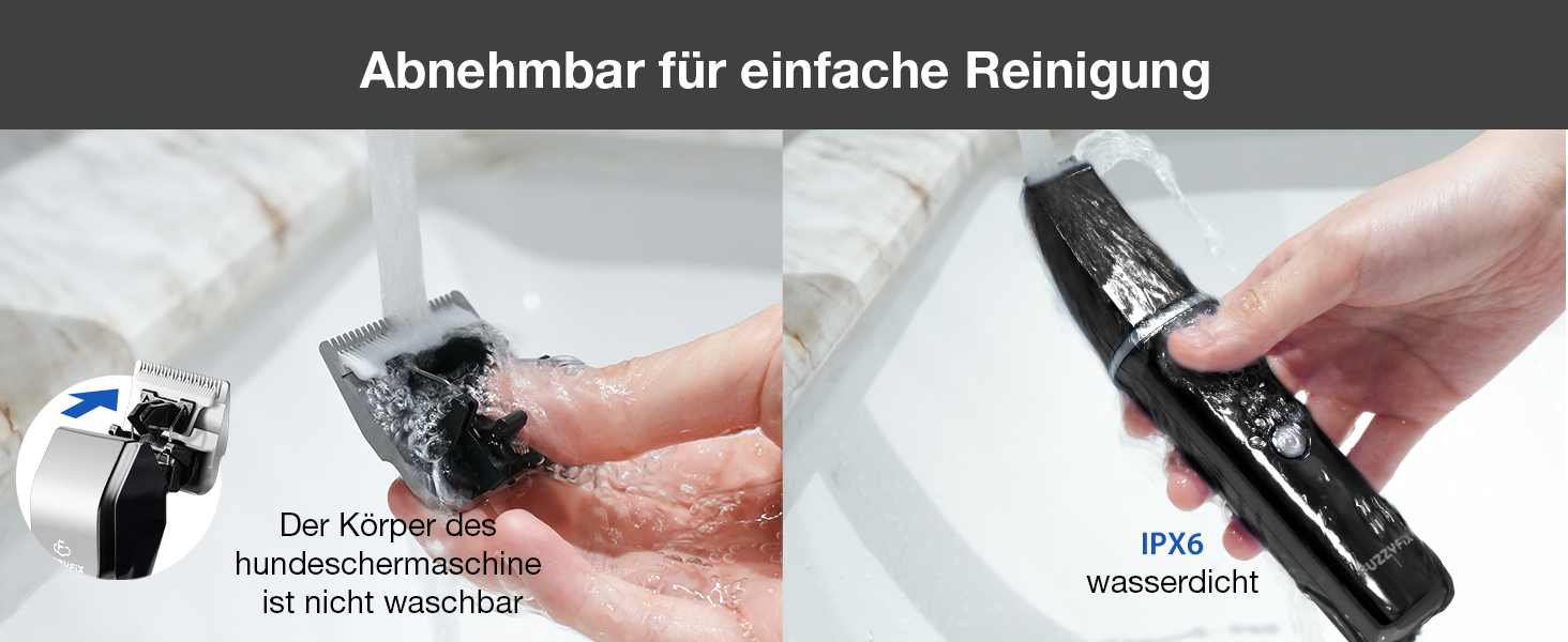 Набір для стрижки собак 3-в-1: машинка, триммер для лап, тиха робота, для густого хутра, чорний колір