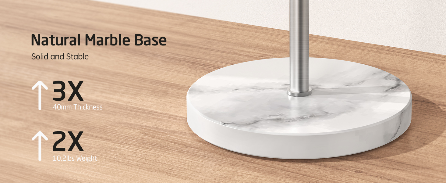 Підставка для рушників KES Gold, настільна, з нержавіючої сталі 18/8, з мармуровою основою, BTH219-BZ, щітканий золотий, 3-х рівнева