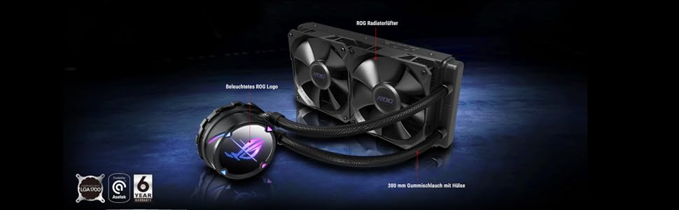 Система водяного охолодження ASUS ROG Strix LC II 240 - AIO з RGB вентиляторами