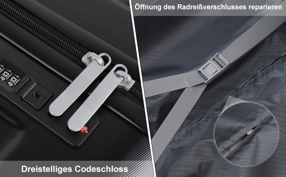 Чемодан ручної поклажі TANTOMI: жорсткий, з кодовим замком, телескопічною ручкою, темно-сірий, M