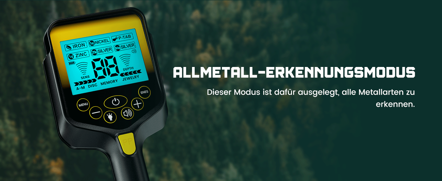 Металодетектор професійний для дорослих та дітей – вологостійкий, з LCD-дисплеєм та 10-дюймовою котушкою, бездротовий, складний, з акумулятором 2000mAh – високоточний металошукач (Оранжевий)