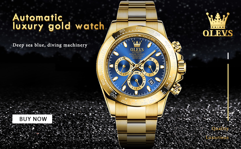 Чоловічий годинник OLEVS класичний, кварцовий, чорний зі сталевим ремінцем, водонепроникний, з датою та підсвіткою