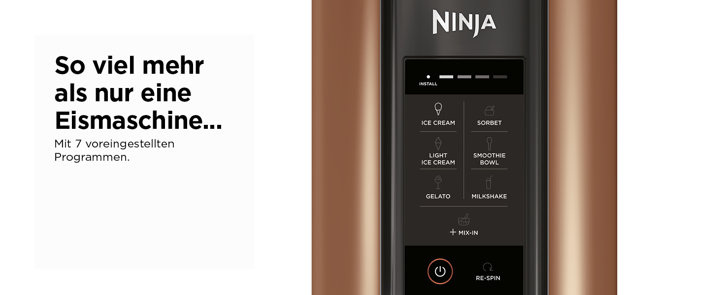 Ninja CREAMi Ice Cream & Frozen Dessert Maker - 3 Containers, 7 Programs - Makes Ice Cream, Gelato, Sorbet, Smoothie Bowls, Milkshakes