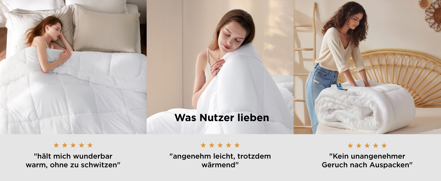 Комплект постільної білизни BEDSURE: ковдра 135x200 (зимова 450gsm, літня 150gsm) для 4 сезонів, 2 шт.