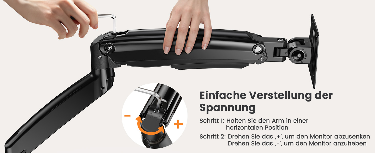 Кріплення для монітора ErGear для широких моніторів 13-49 дюймів, настільний кронштейн, підставка для монітора, підтримує до 12 кг, VESA 75x75/100x100 мм