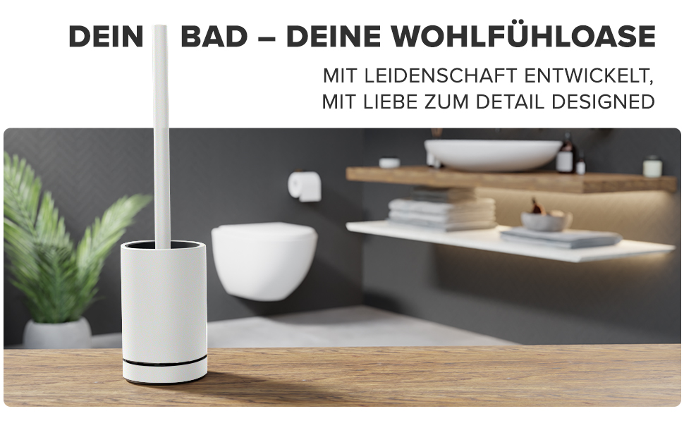 Набір для чищення унітазу з нержавіючої сталі з силіконовою щіткою | Без кріплення до стіни | Змінний насаджувач | З піддоном для крапель