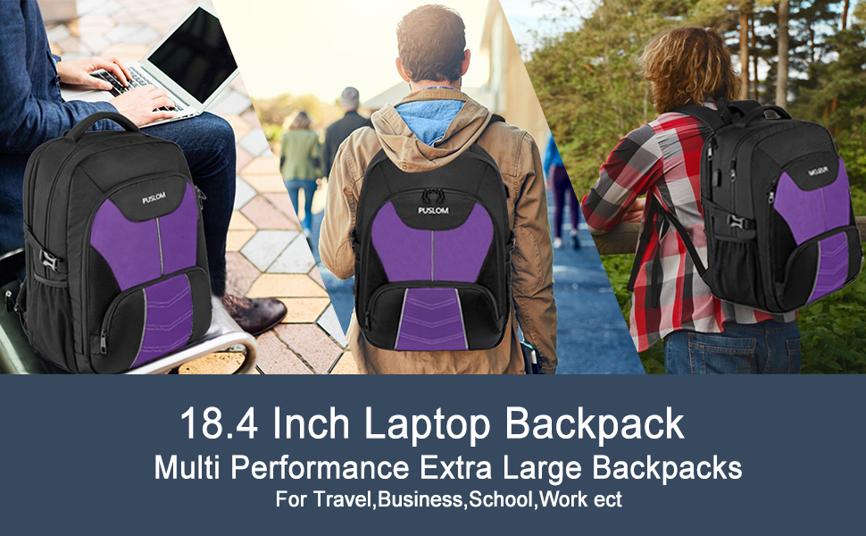 Чоловічий рюкзак 55L, великий, водовідштовхуючий, з відділенням для ноутбука 18.4