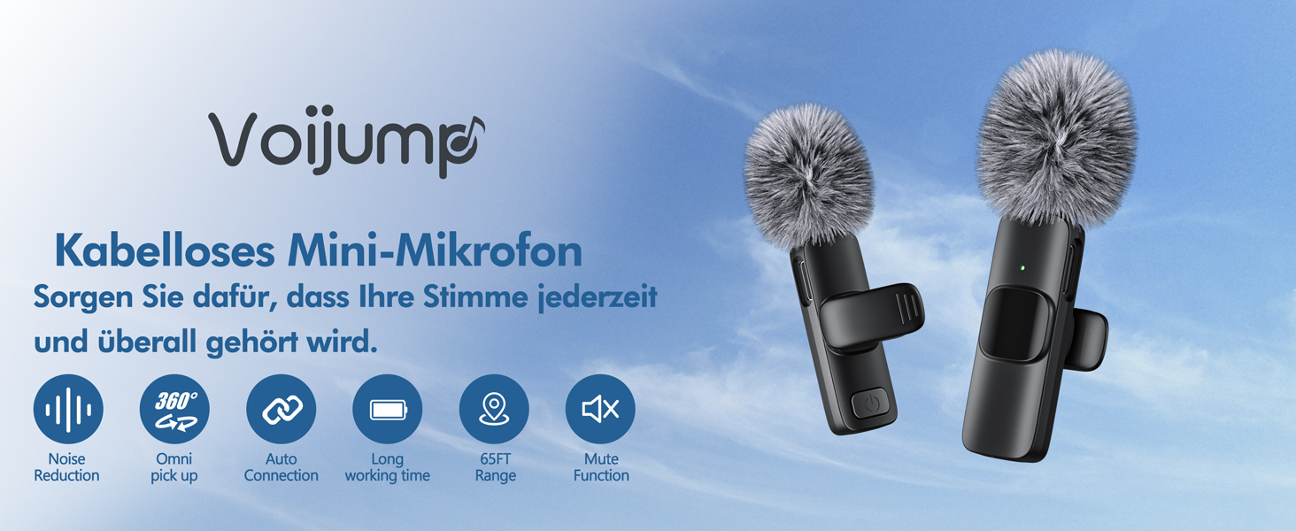 Мікрофон Lavalier Mini Mic Pro (2 шт.) з USB-C для iPhone, iPad, Android - для відео, інтерв'ю, подкастів, Vlog, TikTok, YouTube (сірий)
