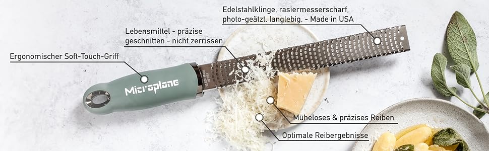 Терка Microplane для цитрусових, сиру, імбиру, шоколаду і мускатного горіха, неонова жовта, з дрібною лезом з нержавіючої сталі, виробництво США
