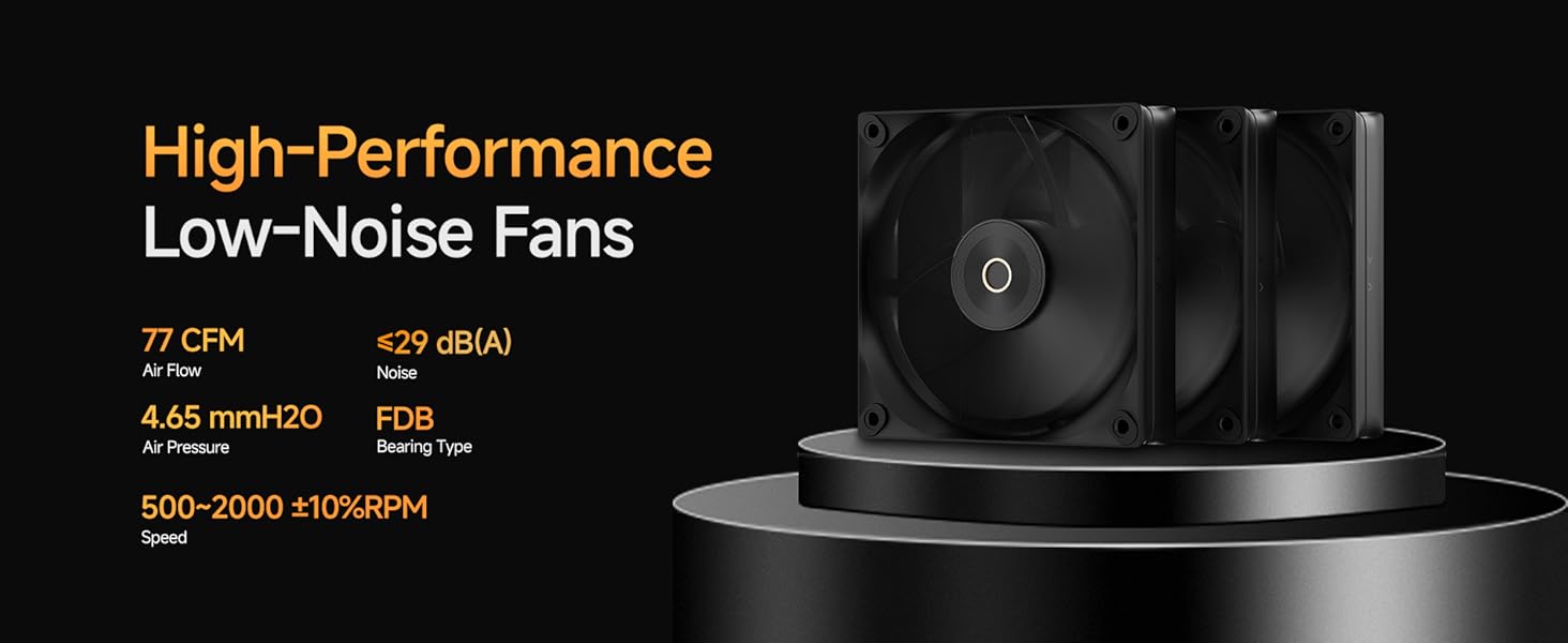 AIO рідинне охолодження ПК з цифровим дисплеєм, 360мм, для AMD AM4/AM5 та Intel LGA 115X/1200/1700/1851 (Iota L24 BK)