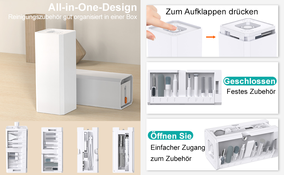 Набір для чищення VICHYIE 32 в 1: клавіатура, телефон, навушники AirPods, iPhone, планшет, ноутбук, монітор, камера