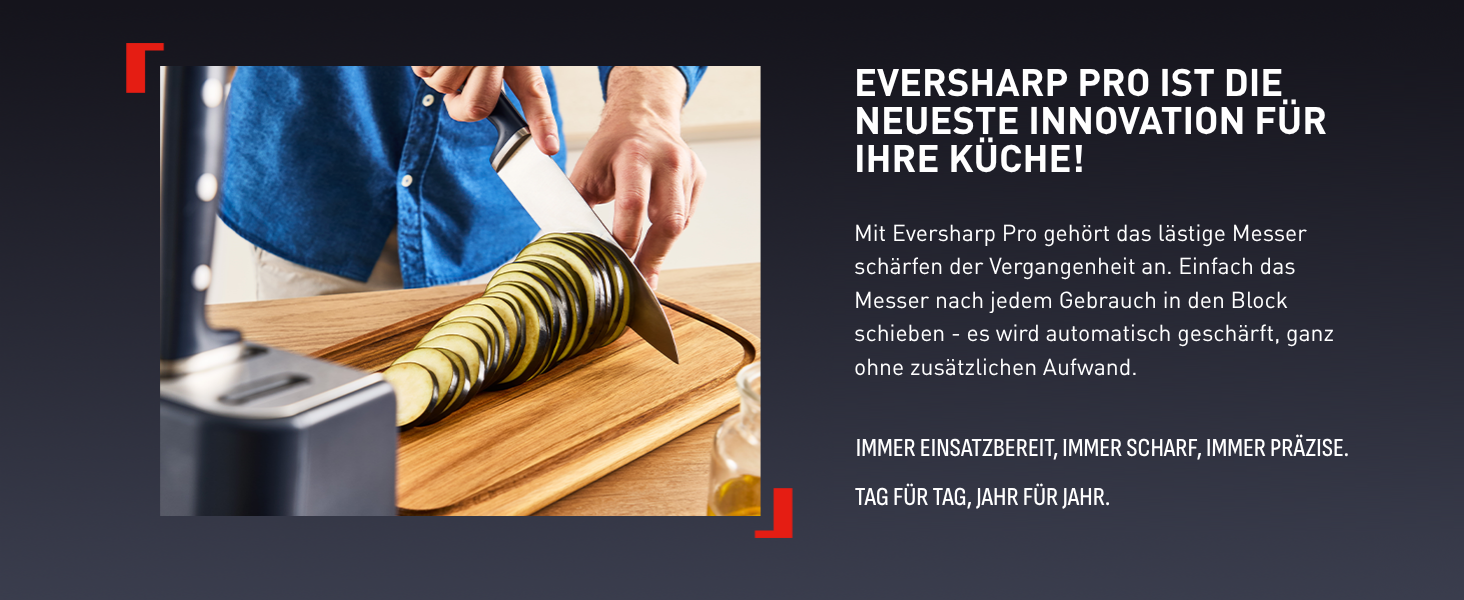 Набір ножів Tefal EverSharp Pro 6 предметів, блок для самозагострення, німецька нержавіюча сталь, синій (K297S744)