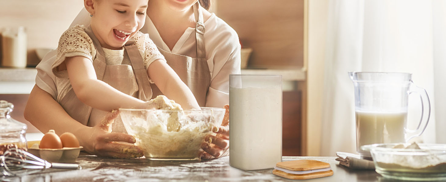 Набір скляних банок ComSaf для зберігання круп, мюслі та сипучих продуктів 1л (4шт) + 600мл (8шт) з герметичними кришками - 12 банок
