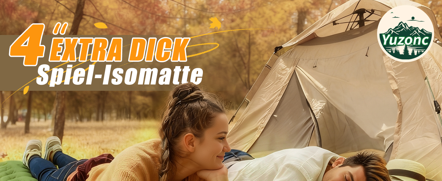 Саморозкладаючий килимок для кемпінгу Double, ультралегкий, товстий, з насосом для ніг, зелено-блакитний