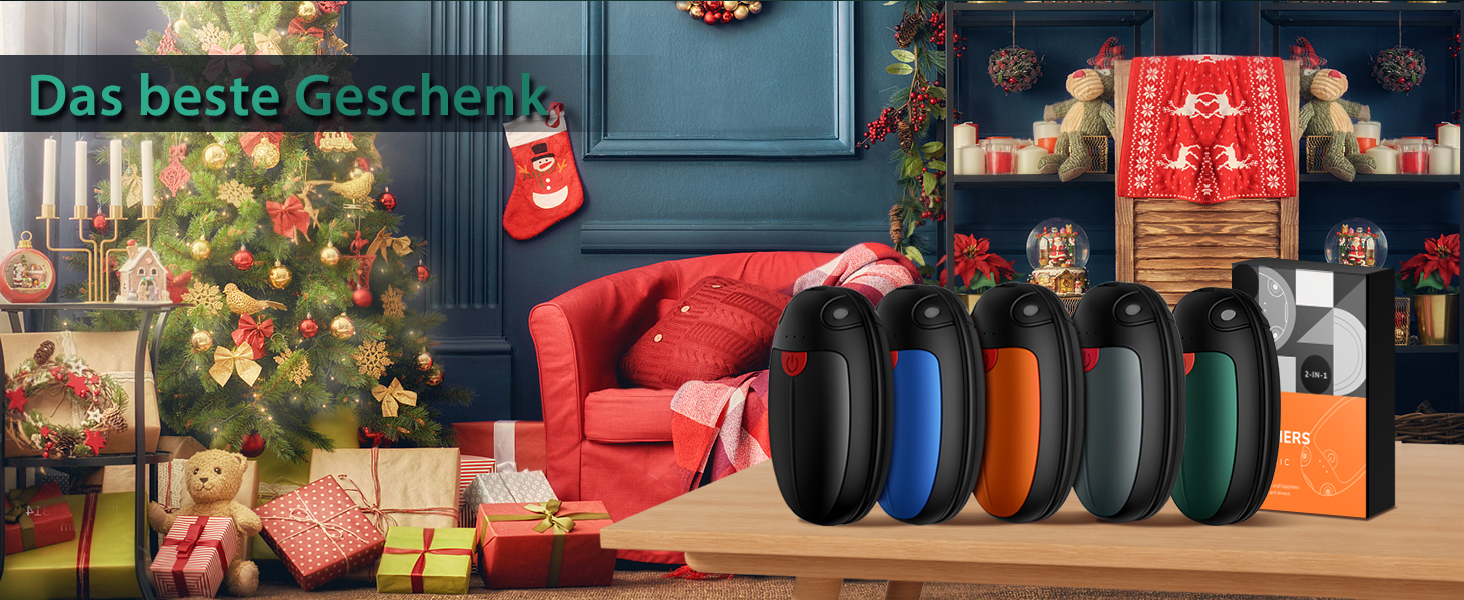 Електричні грілки для рук, набір 2 шт. USB, 20 годин тепла, 3 температурні режими, для спорту та Raynaud's, зелені