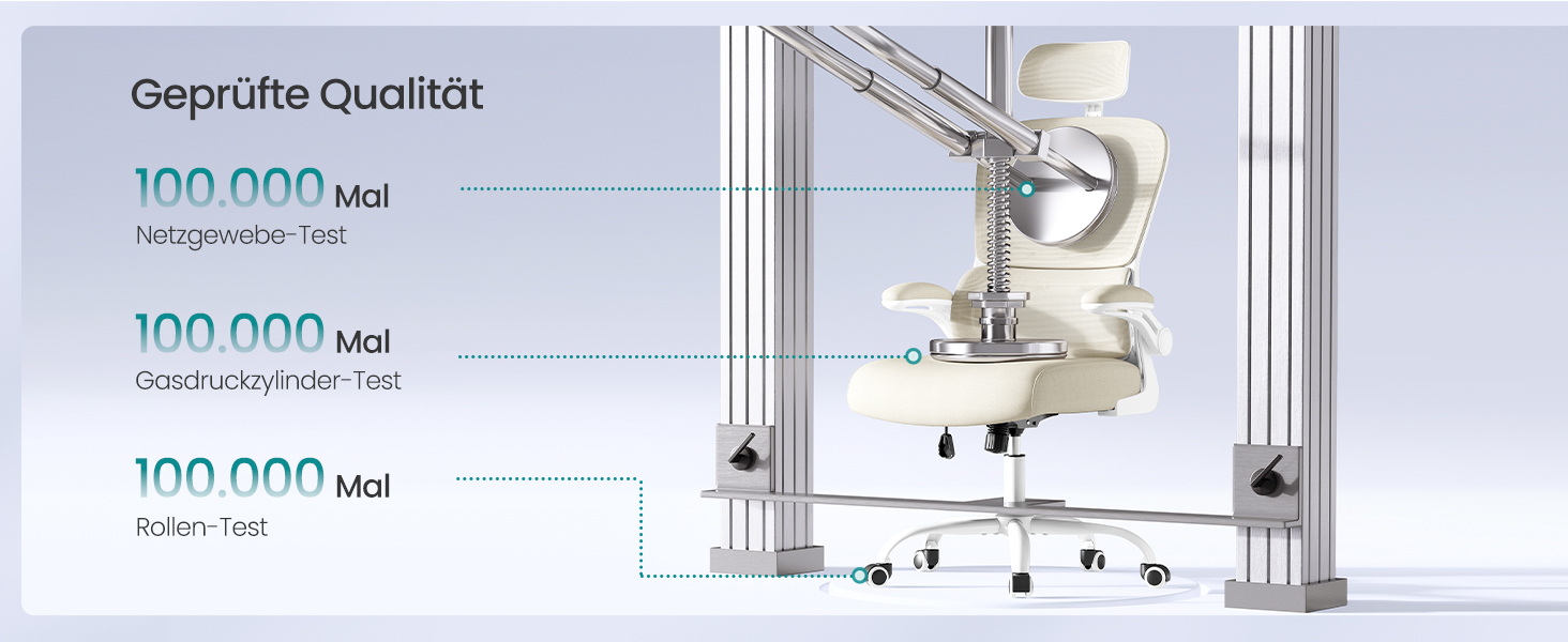 Офісне крісло SONGMICS з підтримкою попереку, сірий бежевий, з регульованою підголівником, для дому та офісу