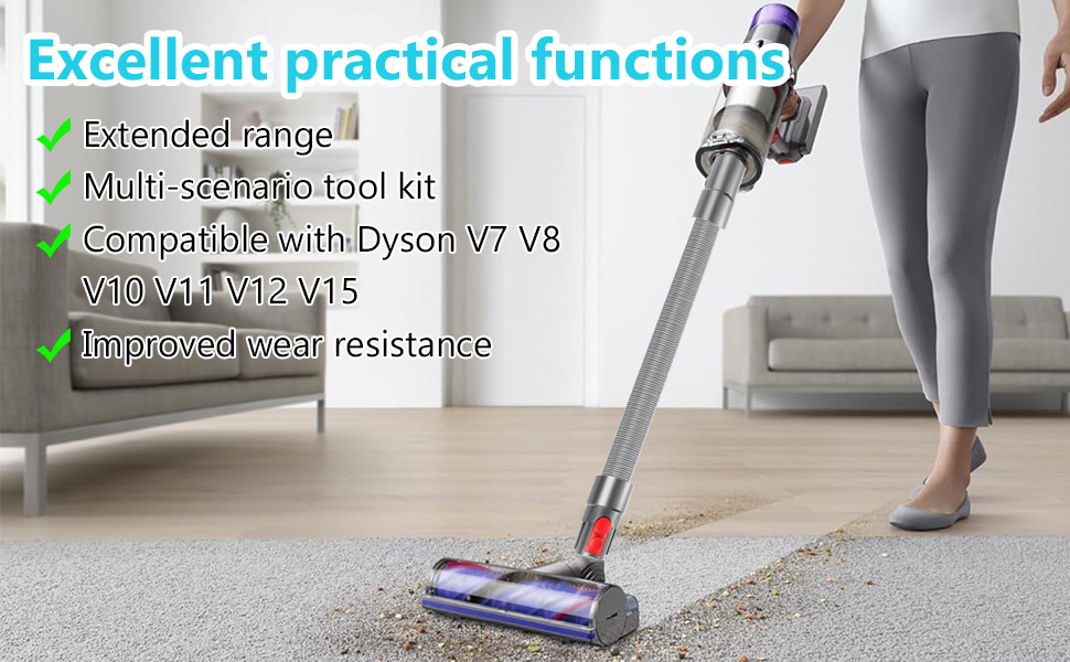 Набір насадок для пилососа BUZIFU 7 шт. 32-35 мм (універсальні) - для меблів, матраців, щілин. Сумісні з Kärcher, Miele, Siemens, AEG, Bosch, Panasonic, Philips