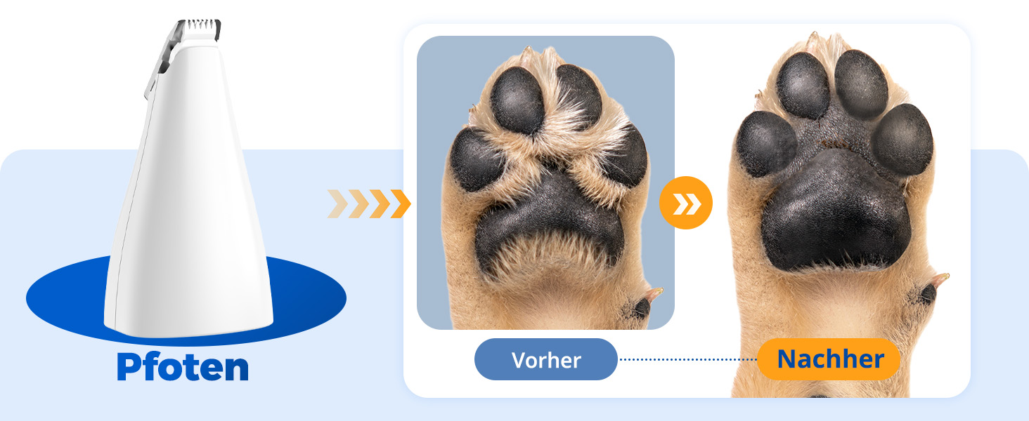 Schermaschine для собак та котів oneisall 4-в-1: стрижка, триммінг, шліфування кігтів. Безшумна, акумуляторна модель з 4 насадками для тіла, лап, очей та вух.