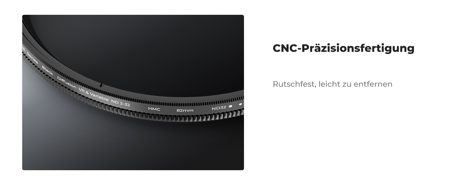 Фільтр K&F Concept 2-в-1 72мм Black Mist 1/8 & ND2-ND32 змінний, з нанопокриттям