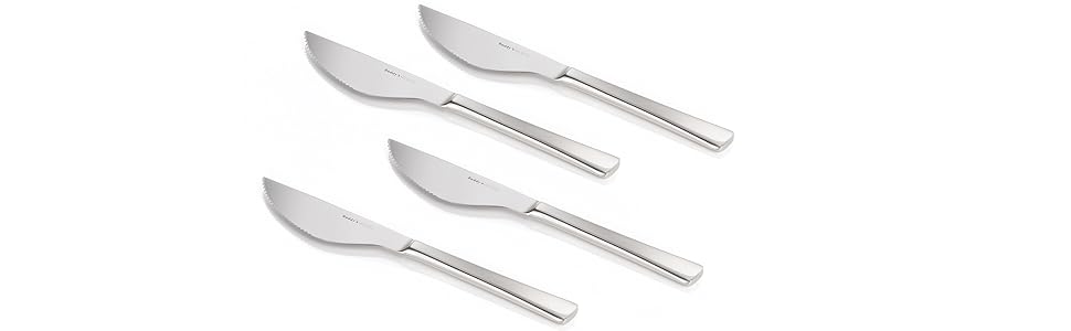 Набір ножів для піци Buddy's Blades, 4 шт, з хвильовою заточкою, 23 см, нержавіюча сталь, подарункова коробка