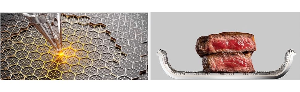 Преміум сковорода EliteHoff 28 см з антипригарним покриттям, нержавіюча сталь, індукційна, для всіх плит, PFOA-free, безпечна для духовки та посудомийної машини, срібна (E-7549)