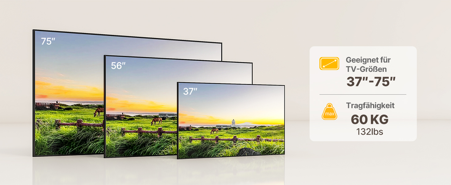Кріплення для телевізора monTEK 1.1' Ultra Slim, 37-75 дюймів, до 60 кг, VESA 400x400 мм