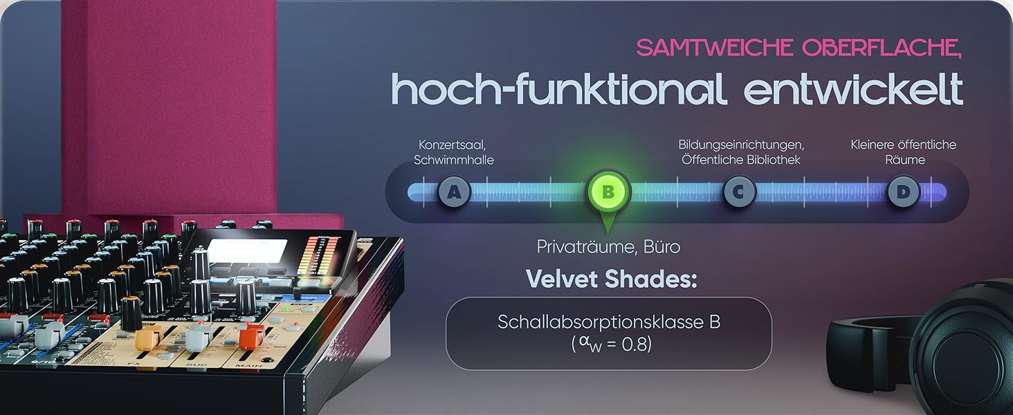 Акустичні панелі для звукопоглинання 3D, набір 8 шт, квадратні стінові панелі з градієнтом 'Sunny Shades' / 'Magnolia Shades', виготовлено в ЄС