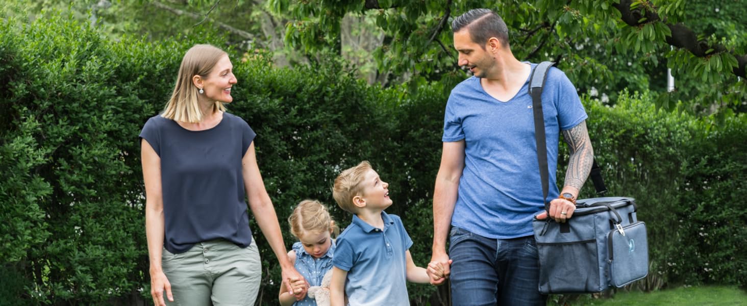 Термосумка 30л (складніша) з ізоляцією, 10-12 годин, з відкривачем, PEVA, для роботи, офісу, пікніка, покупок, будівництва (30л, блакитна)