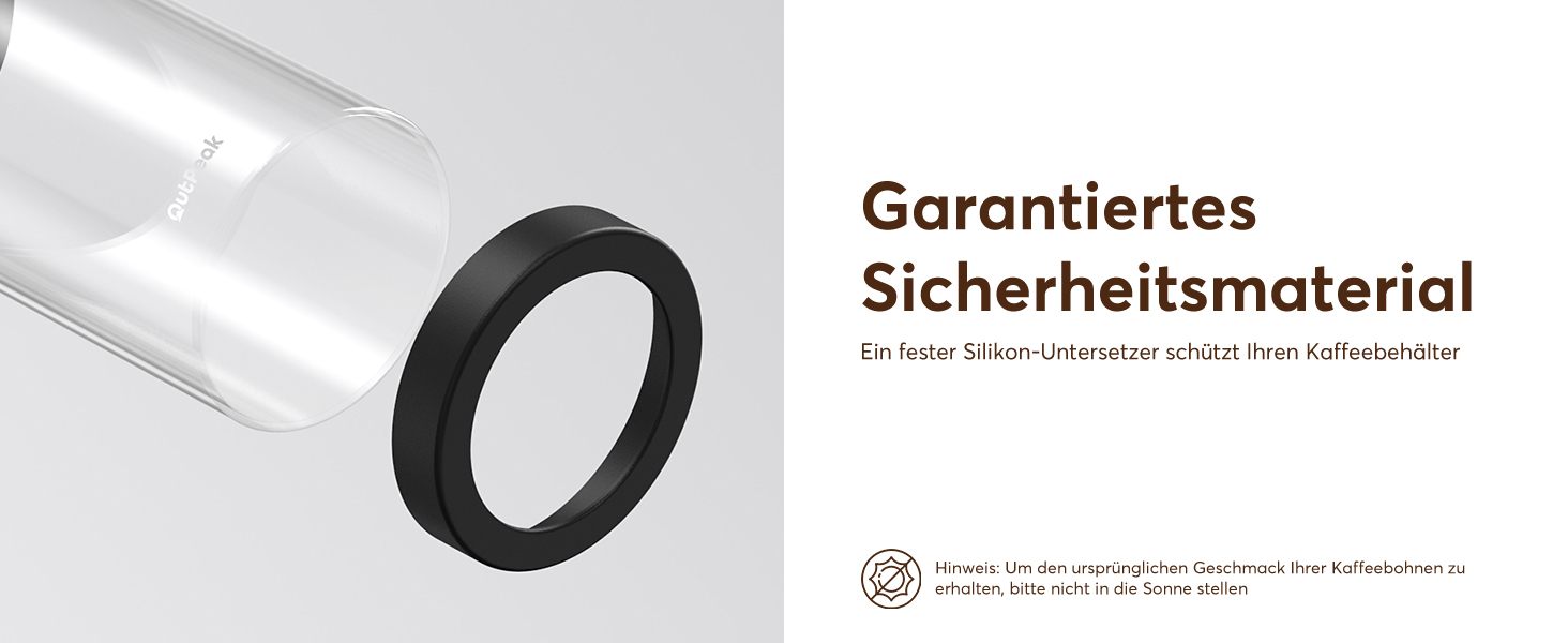 OUTPEAK 2025 Kilo Auto Вакуумна кавова банка 1,8L для 601.0 г кавових зерен, автоматичне керування, бак з нержавіючої сталі з ложкою, свіжість на 6 місяців (Вибір чемпіона бариста) 1.8L-S/Steel-Space Grey