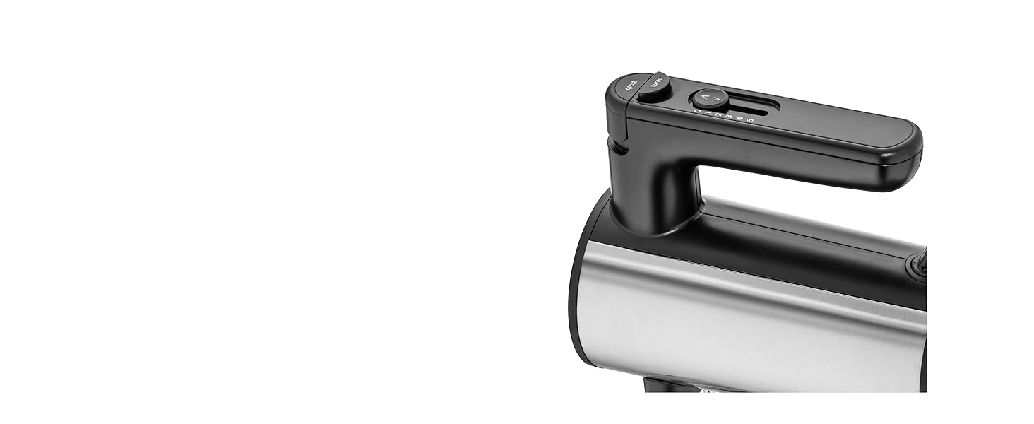 WMF Kult X Edition Hand Mixer - 400W, 5-Speed, Turbofunction, Cromargan Matte Black