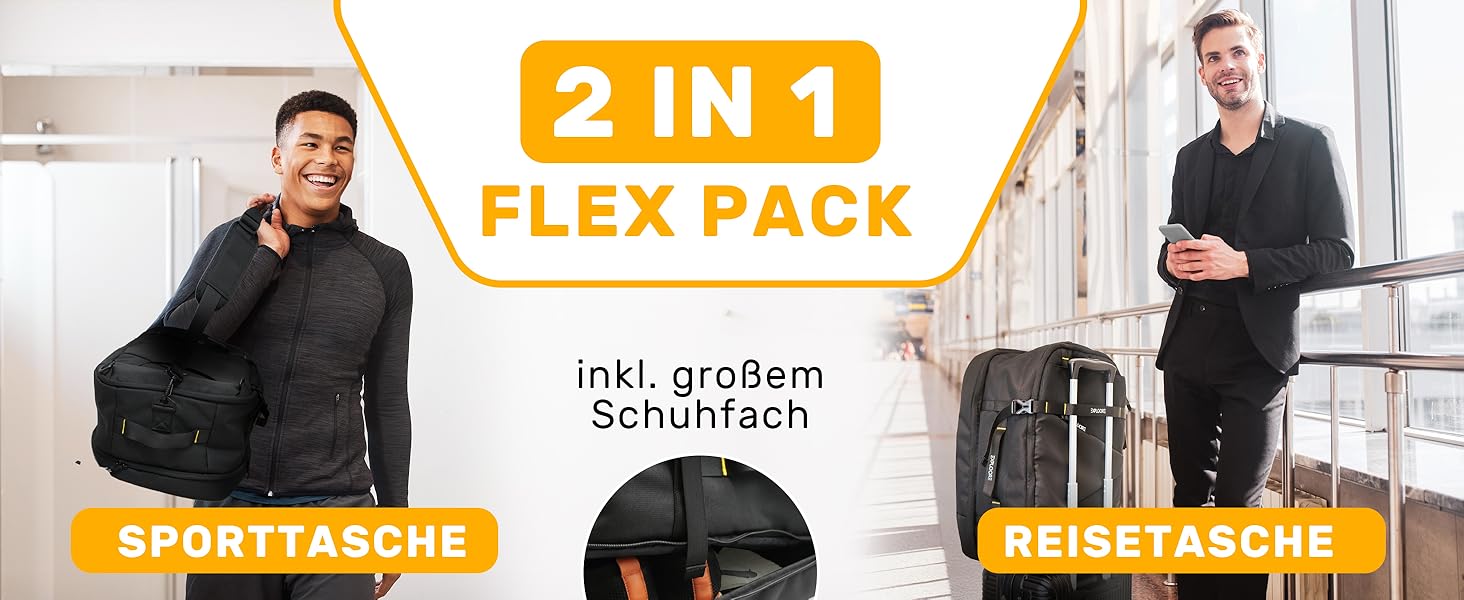 Чемодан ручної поклажі 55x40x20см з ручкою-телескопом, міцний валіза з ABS-пластику з TSA-замком, коричневий, з колесами