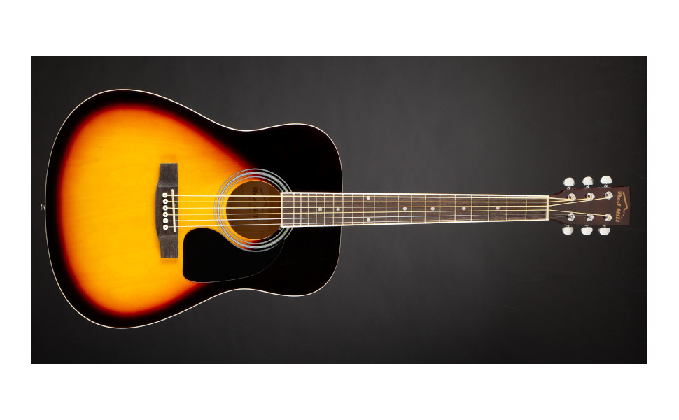 Акустична гітара Red Hill D-1-CE: електроакустична гітара Dreadnought з cutaway та верху з липи (Natural/Sunburst)