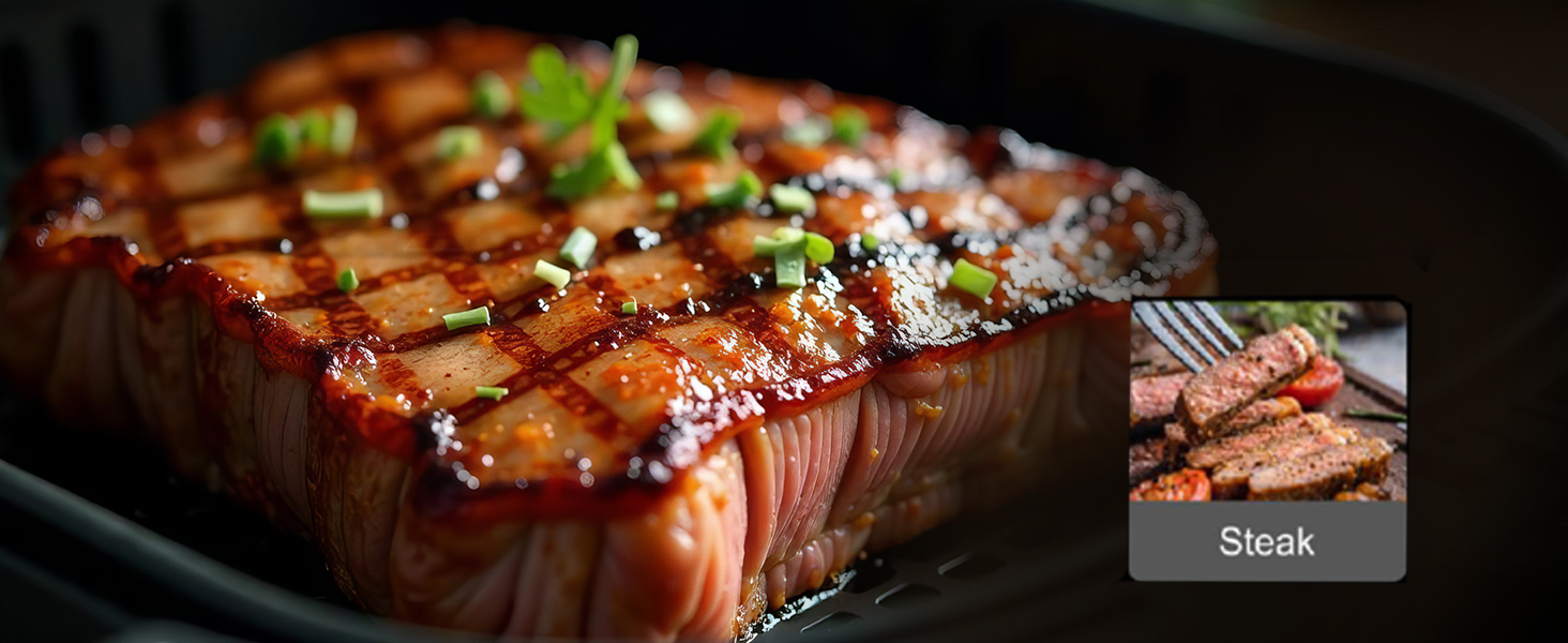 Фритюрниця повітряна HEINRICHS 9L XXL з LED-дисплеєм, 10-в-1, 1800W, без жиру, з таймером, сенсорне управління, для кухні