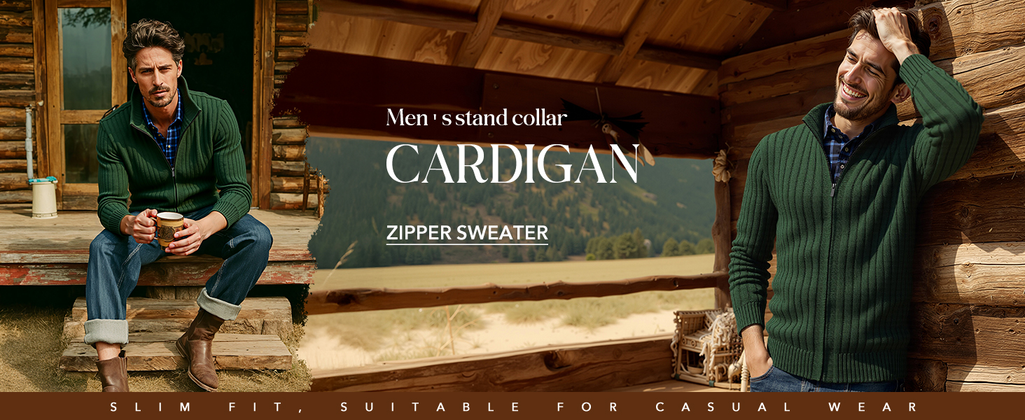 Чоловічий в'язаний кардиган NITAGUT з блискавкою, теплий, в'язаний пуловер, вінтажний стиль, колір темно-синій (XL, сірий)