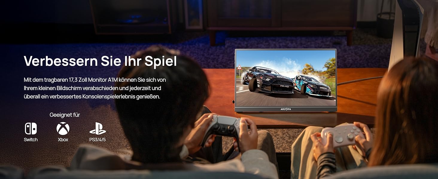 Портативний монітор ARZOPA 17.3