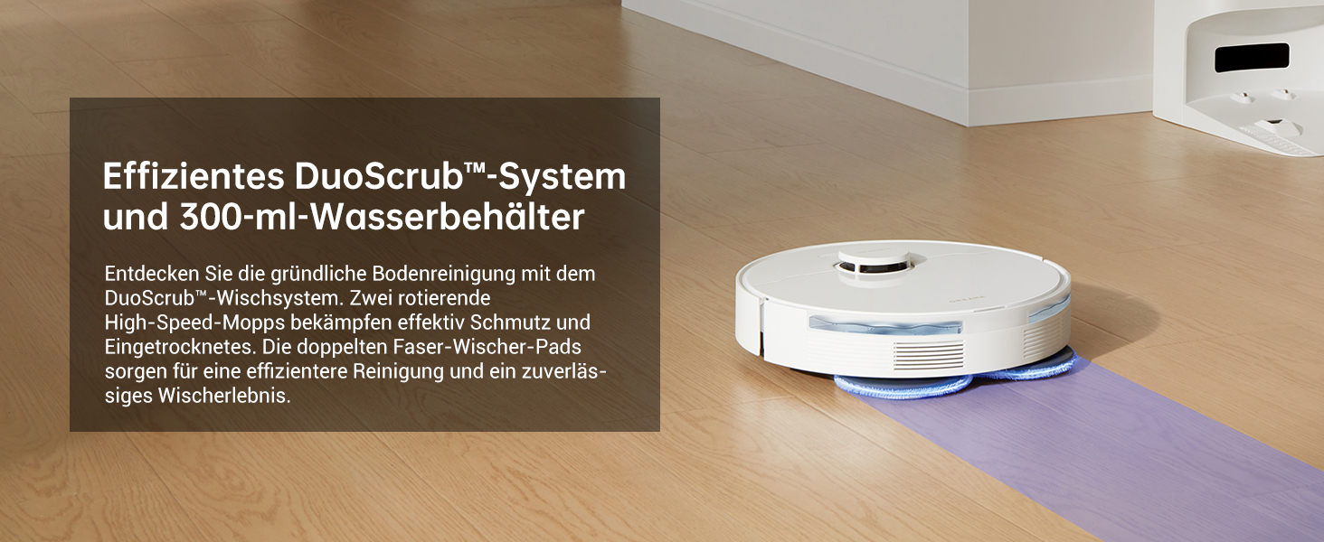 Робот-пилосос Dreame L10s Plus з автоматичним спорожненням, до 90 днів автономної роботи, потужність всмоктування 7000 Па, DuoScrub™ система миття, автоматичне підняття мопа, розпізнавання килимів за допомогою ультразвуку