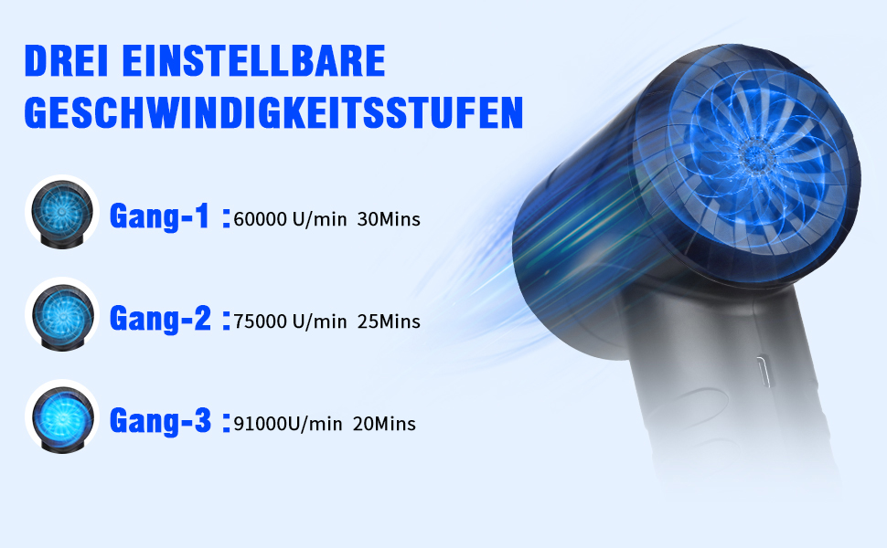 Електричний пилосос для обдування, 3 швидкості, 91000 об/хв, USB, акумулятор 6000mAh, для ноутбука, клавіатури, авто, офісних пристроїв, дивану