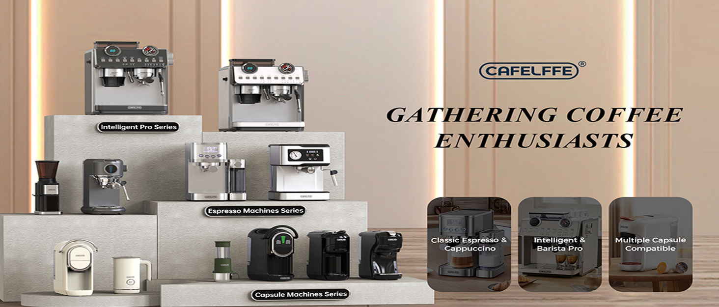 Кавомолка кавова електрична Cafelffe MK-301 з конічним жорнами, 48 ступенів помолу, нержавіюча сталь