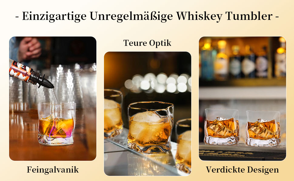 Набір склянок для віскі з нерівними гранями, 6 шт. Об'єм 250 мл. Стильні келихи для скотчу, бурбону, рому. Ідеальний подарунок для тата, чоловіка, друзів. Прозорі скляні келихи для бару.