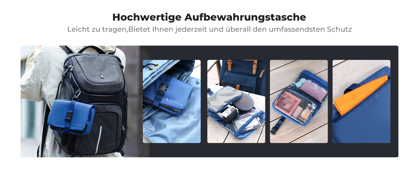 Набір для чищення камер та оптики K&F Concept 23-в-1: DSLR, об'єктиви, фільтри, мобільні телефони