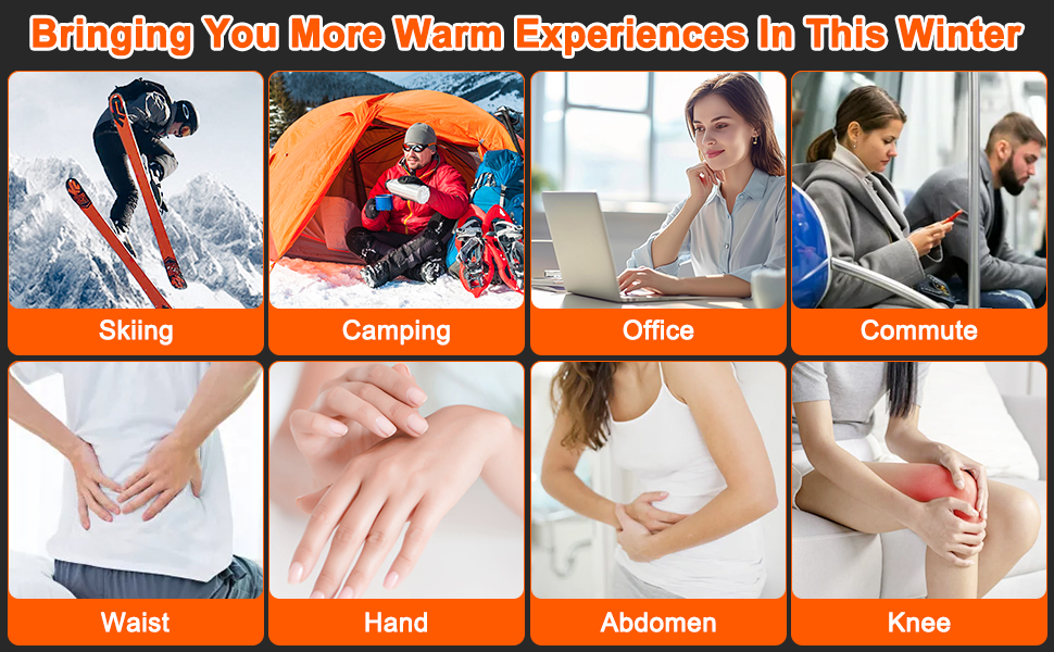 Електричний грієчка для рук, багаторазовий, 2 шт., 10000mAh, USB, магнітний дизайн, для зими, подарунок, чорний