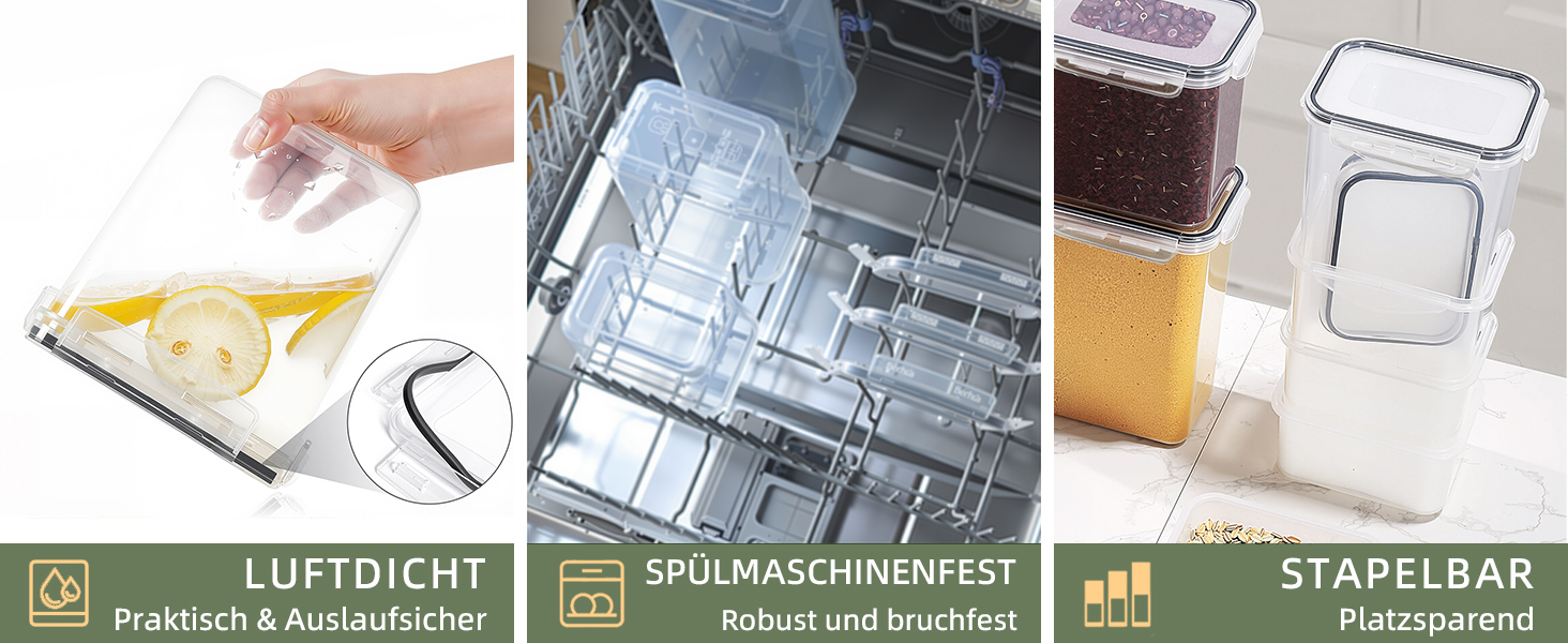 Набір контейнерів для зберігання Theo&Cleo (24 шт.) з кришкою, BPA-free, для кухні