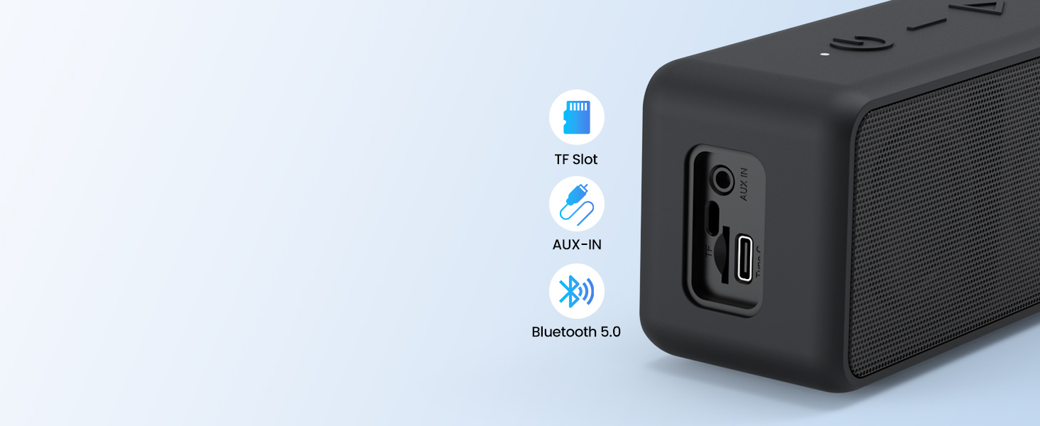 Raymate Bluetooth Портативна Колонка з Подвійним Басом 20W, IPX7 Водонепроникна, TWS, 15 годин, для дому та на вулицю (червона)