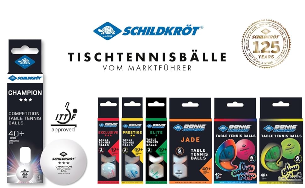 Donic Schildkröt T-One Table Tennis Balls - Poly 40+ Quality Training Balls (120 Pack)